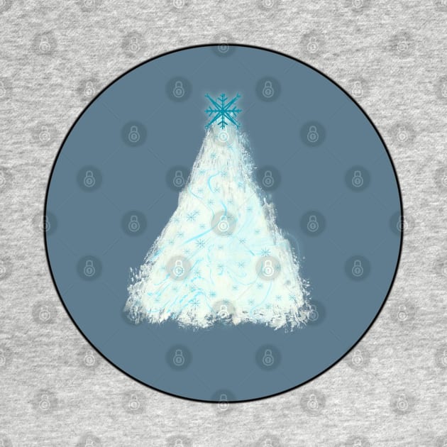 Blue Christmas Tree by designs-by-ann